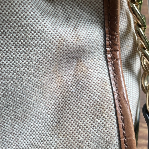 Michael Kors leather and fabric purse with handles! - Picture 7 of 7